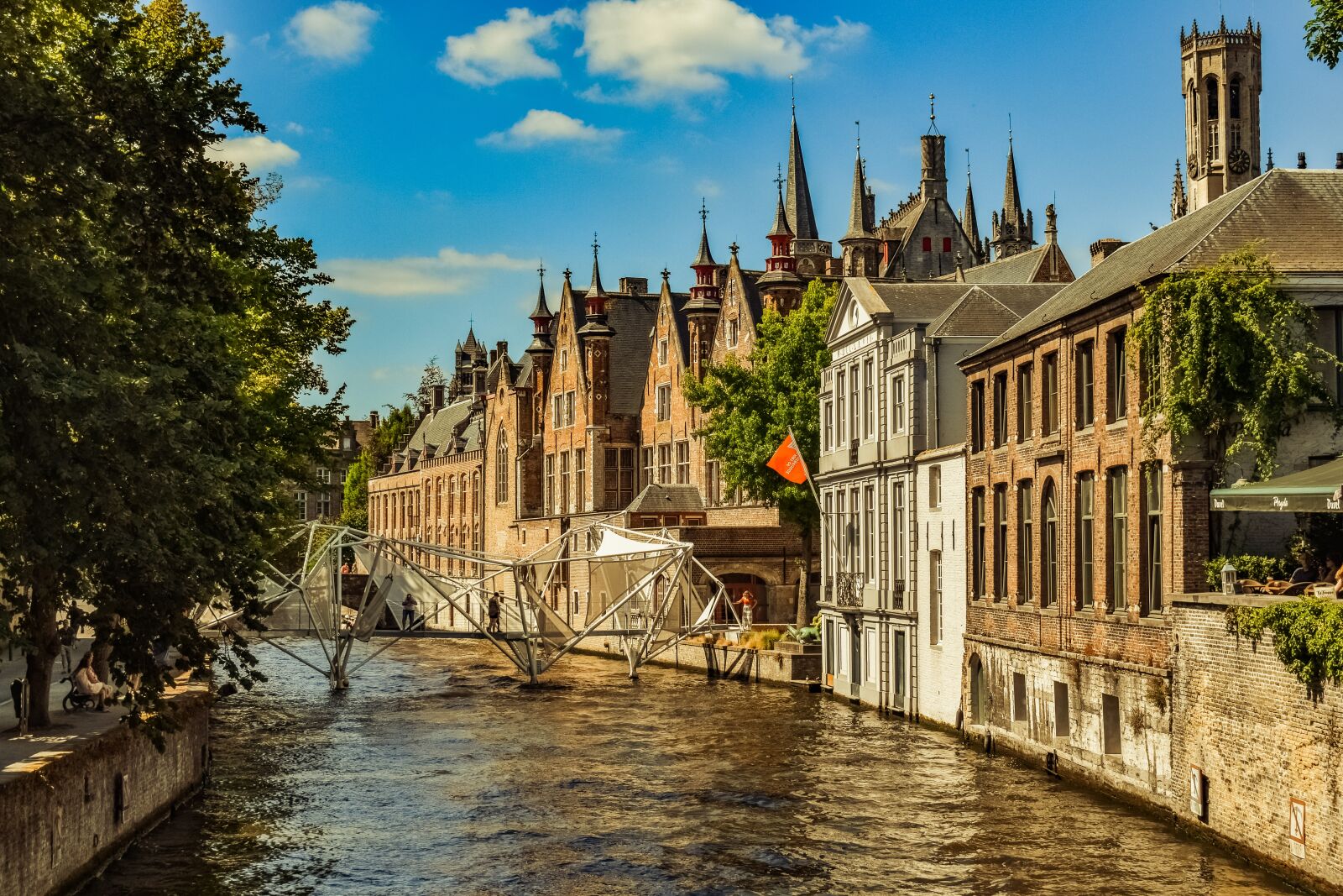 Nikon D3300 sample photo. Belgium, brugge, canal photography