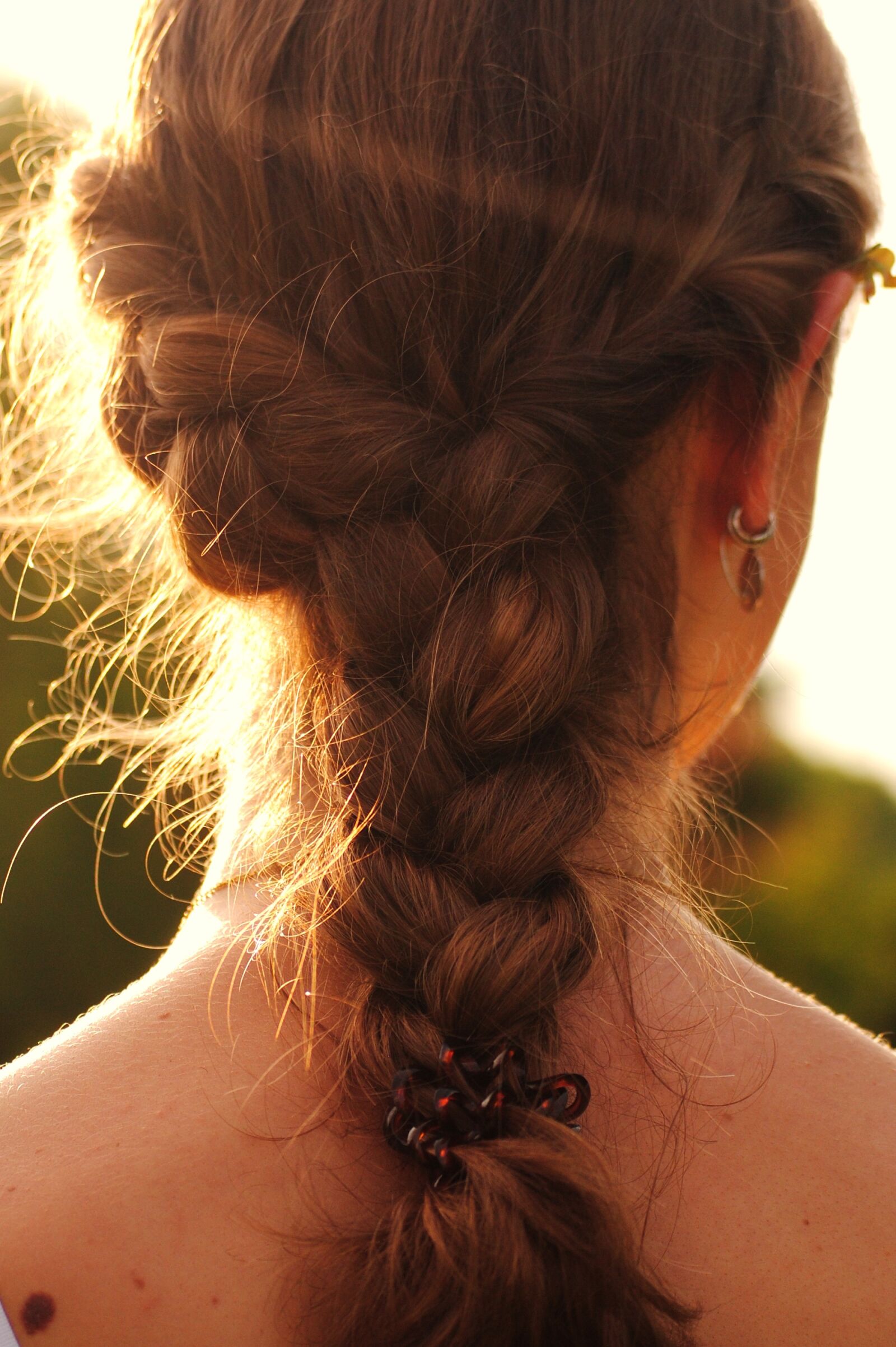 Nikon D3000 sample photo. Plait, woven, hairstyle photography