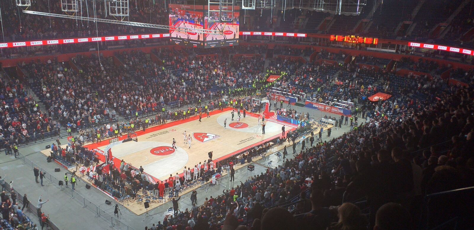 Samsung Galaxy J6+ sample photo. Red star, belgrade, basketball photography