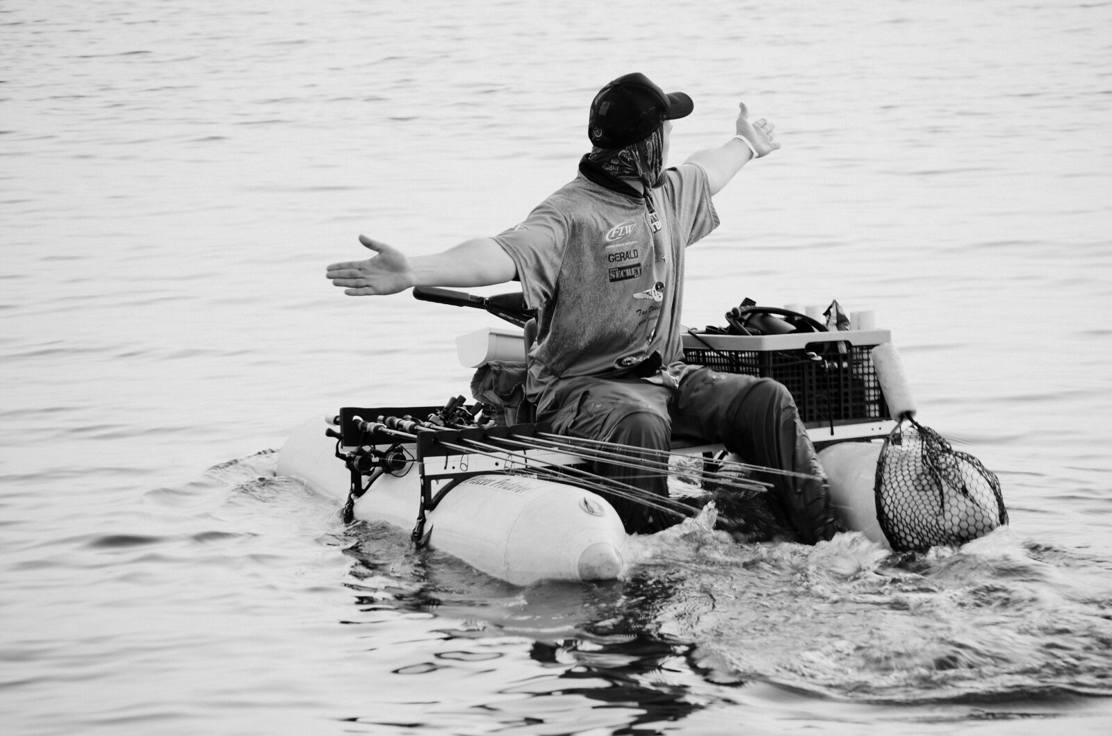 Nikon D5100 sample photo. Fishing, black and white photography