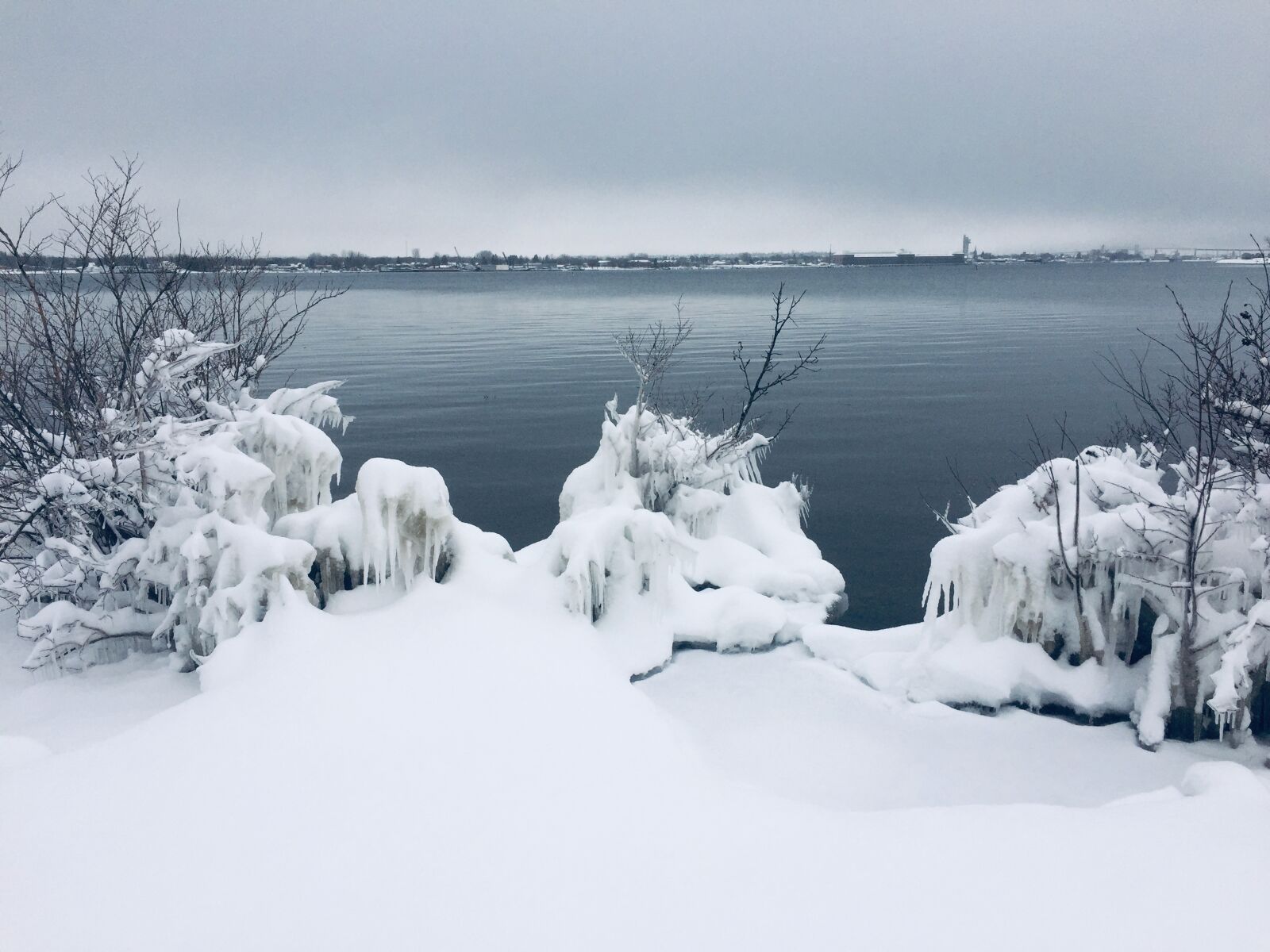 iPhone 6 back camera 4.15mm f/2.2 sample photo. Snow, white, winter photography