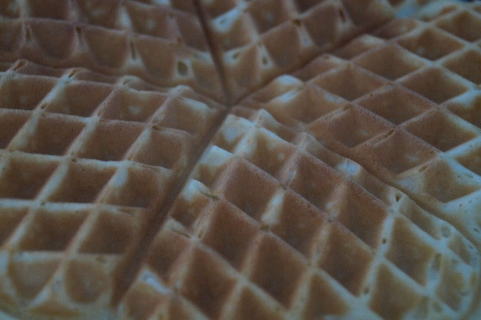 Sony DT 18-55mm F3.5-5.6 SAM II sample photo. Waffles, close up, delicious photography