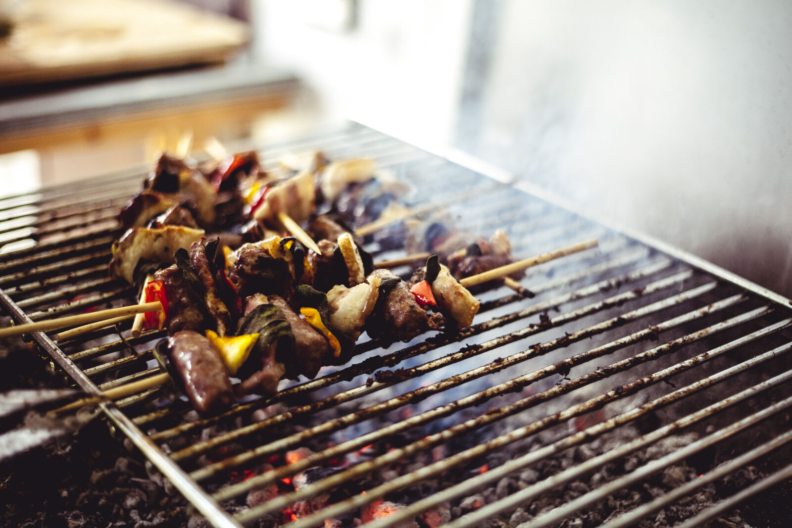 Canon EOS 5D sample photo. Barbecue, blur, charcoal, cooking photography