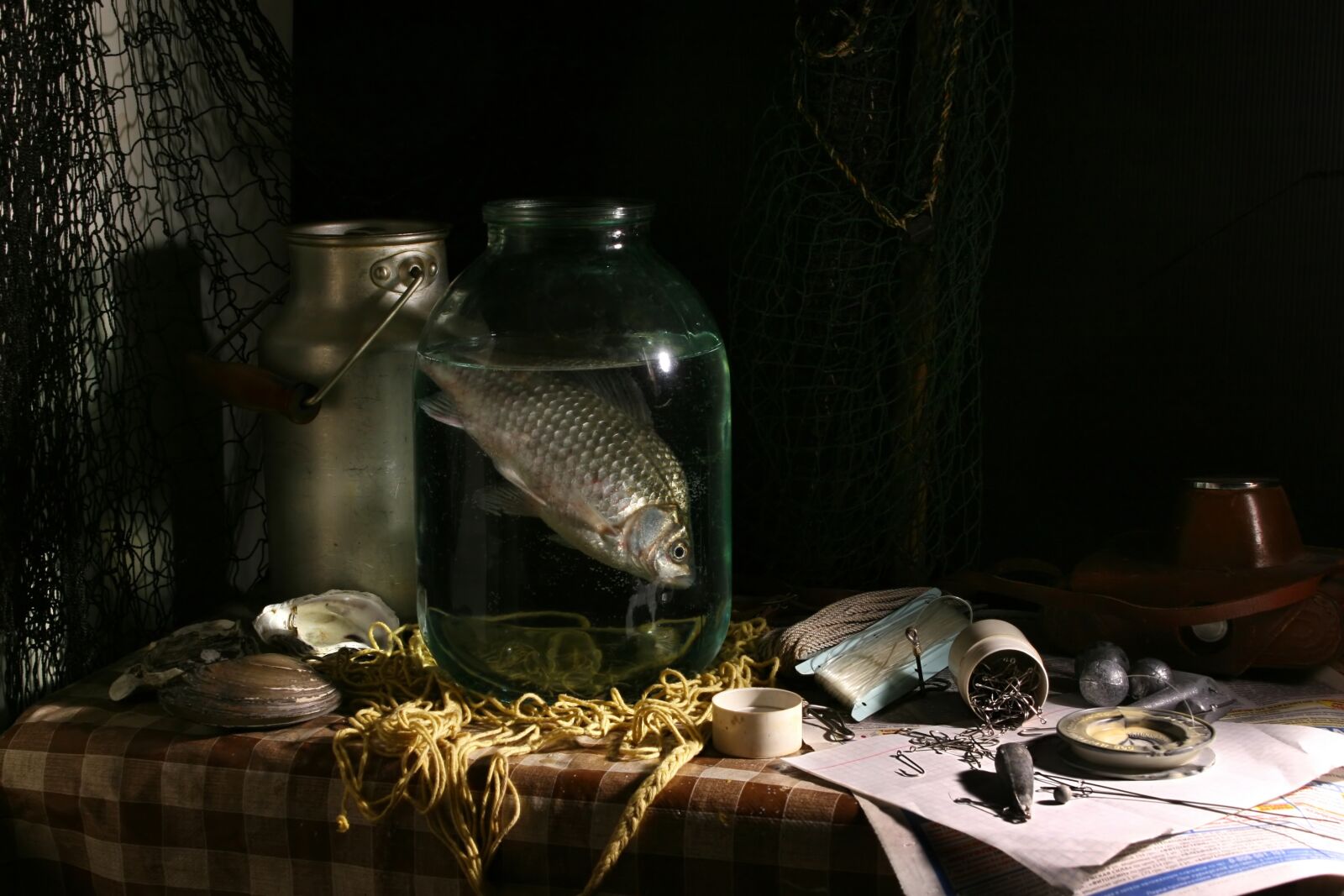 Canon EOS 30D sample photo. Still life with fish photography