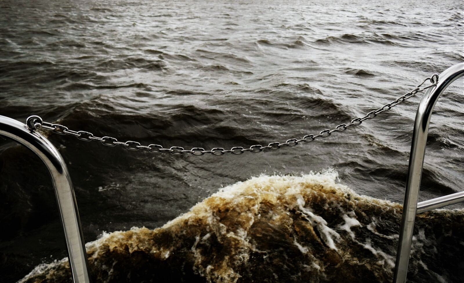 Panasonic DMC-TZ101 sample photo. Water, wave, railing photography
