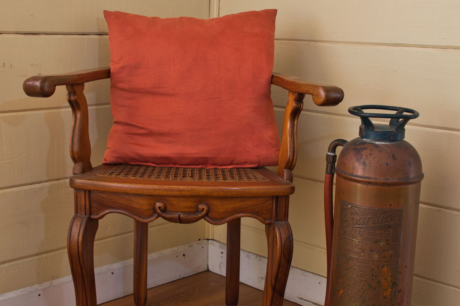 Nikon D3200 sample photo. Fire extinguisher, vintage, old photography