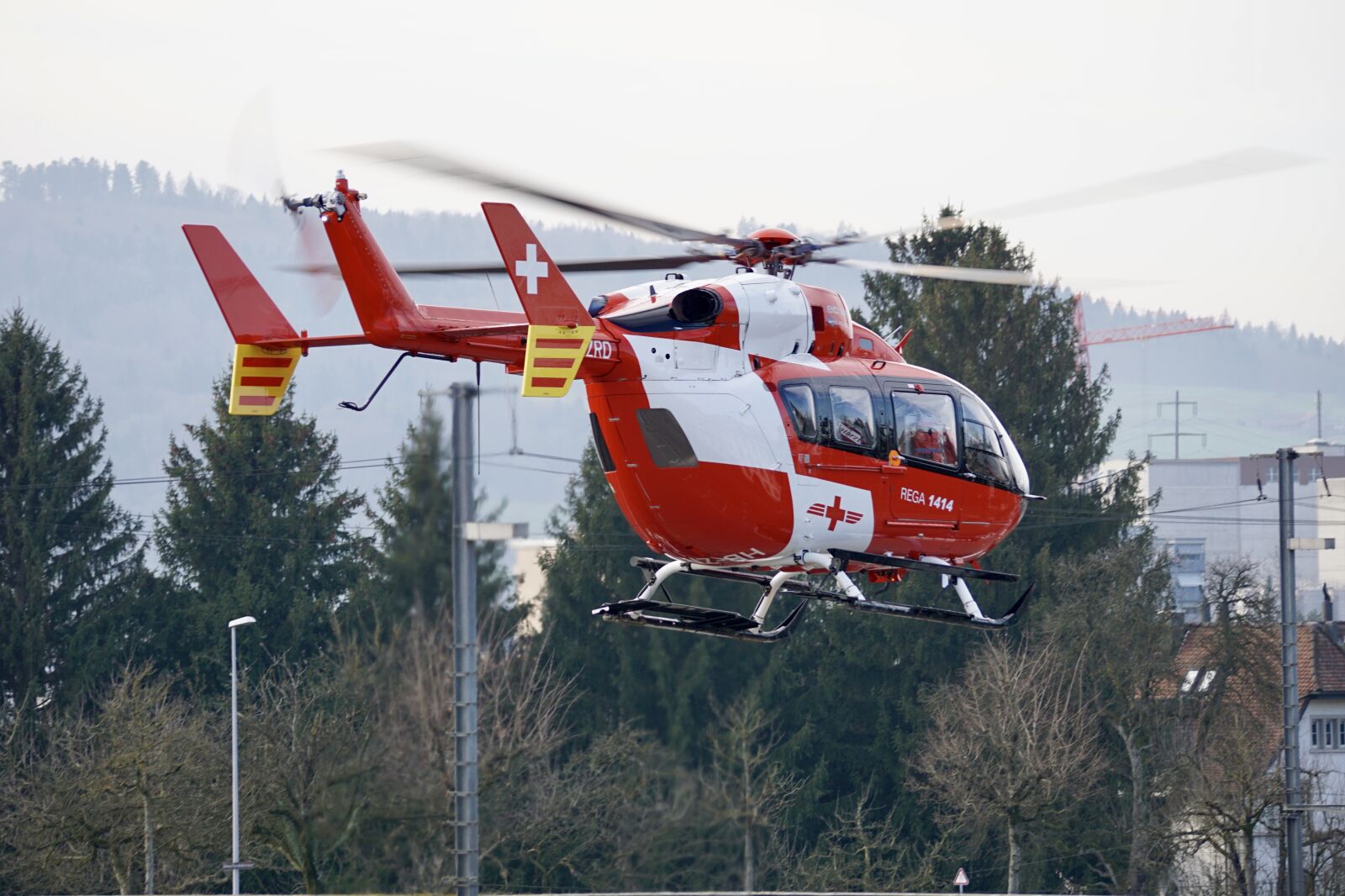 Sony DT 55-300mm F4.5-5.6 SAM sample photo. Transport system, sky, helicopter photography