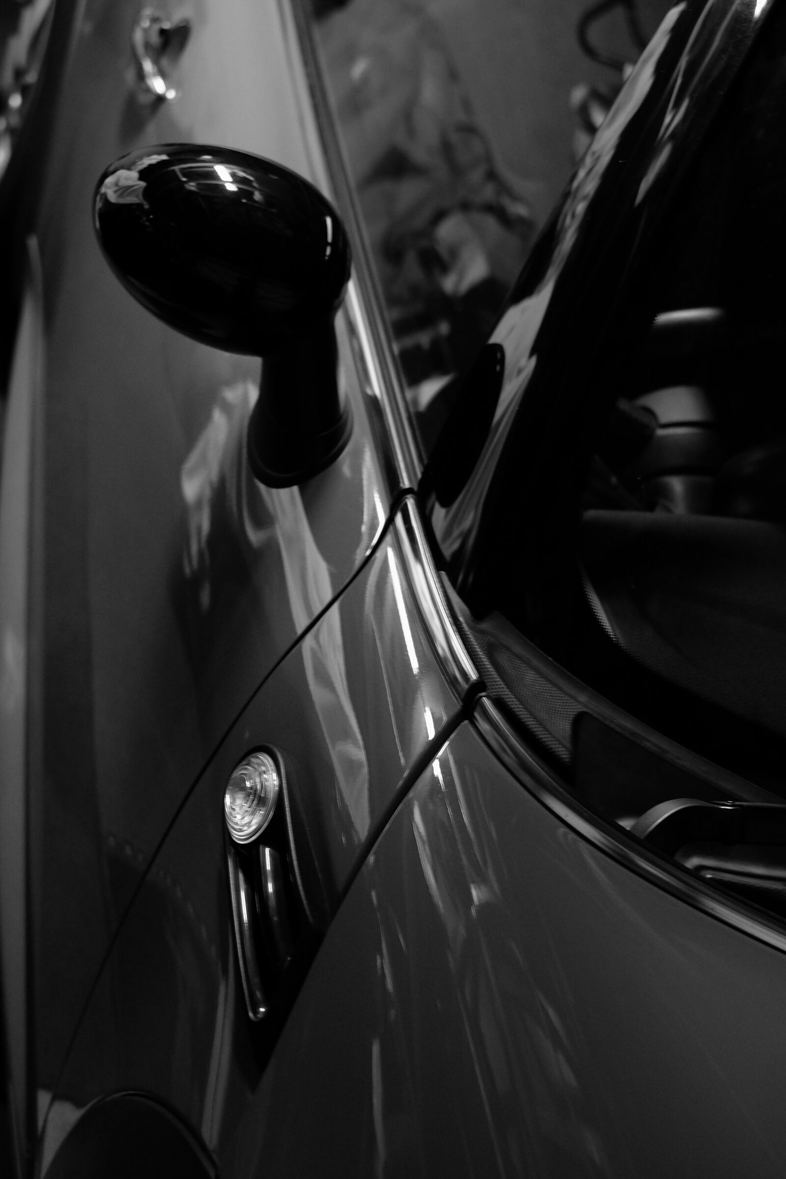 Fujifilm X-E2 sample photo. Mini cooper clubman, black photography
