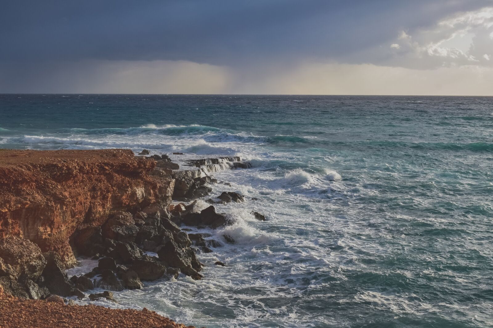 Nikon D3300 sample photo. Waves, cliff, nature photography