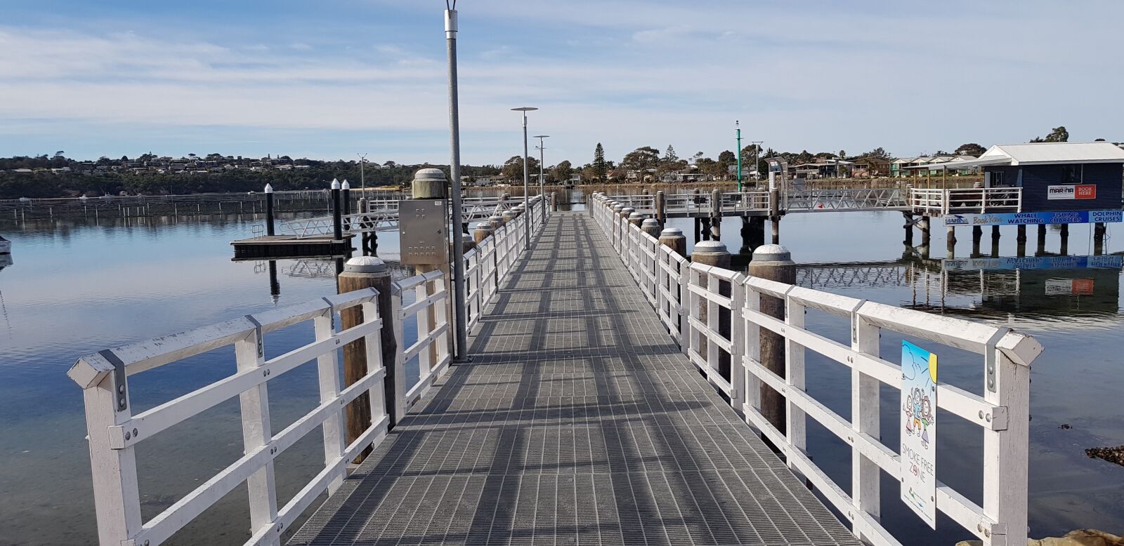 Samsung Galaxy S8 sample photo. Lake, wharf, merimbula photography