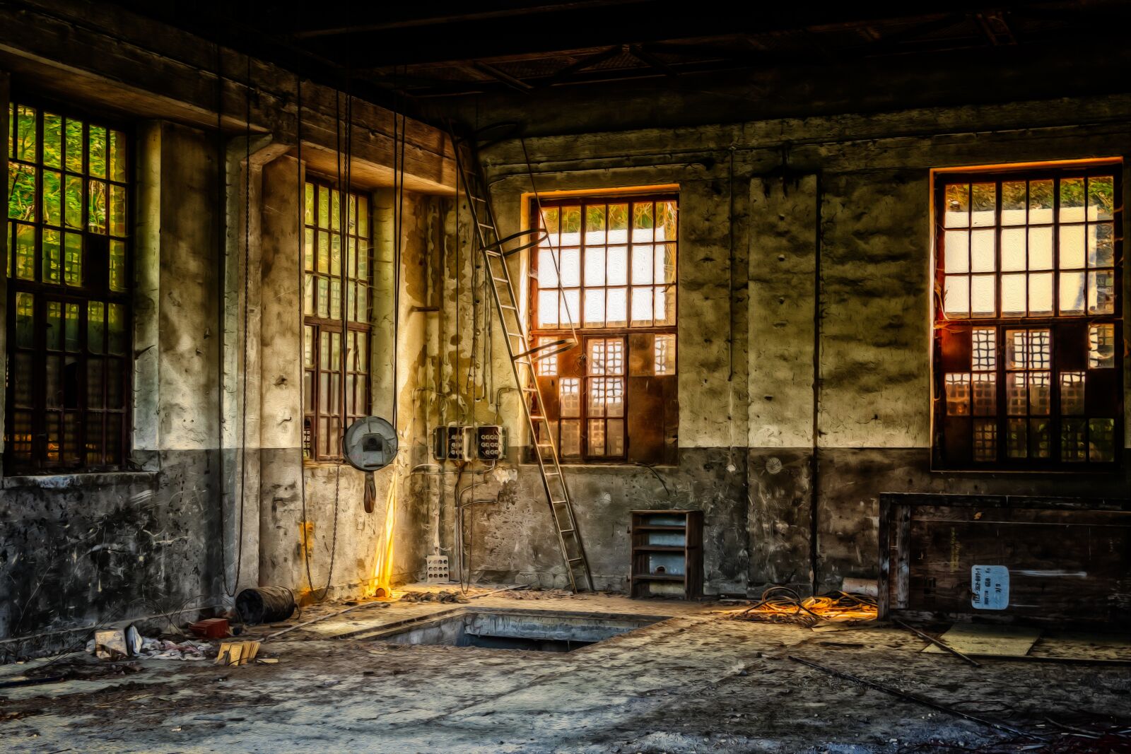 Nikon D3300 sample photo. Workshop, hall, maintenance photography