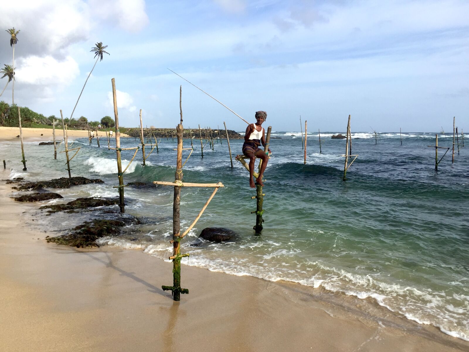 Apple iPhone 6 sample photo. Stilt, sky, water photography