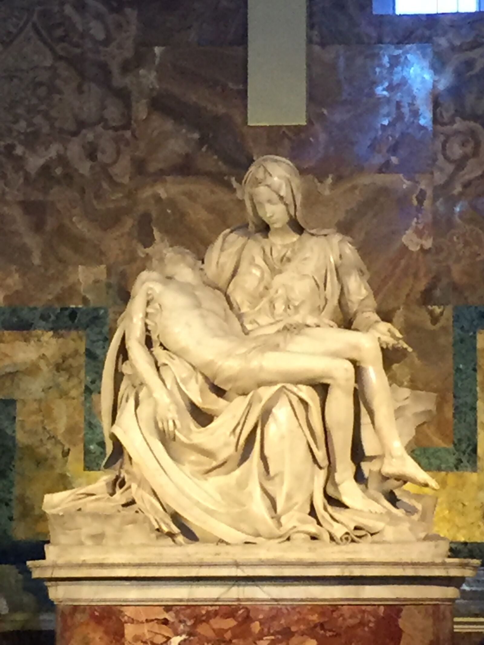 iPhone 6 back camera 4.15mm f/2.2 sample photo. Pieta, sculpture, italy photography