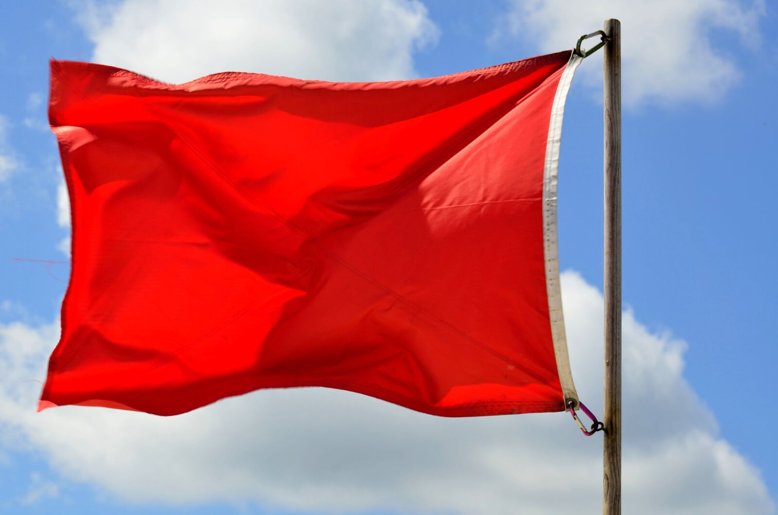 Nikon D7000 sample photo. Red flag, warning, beach photography