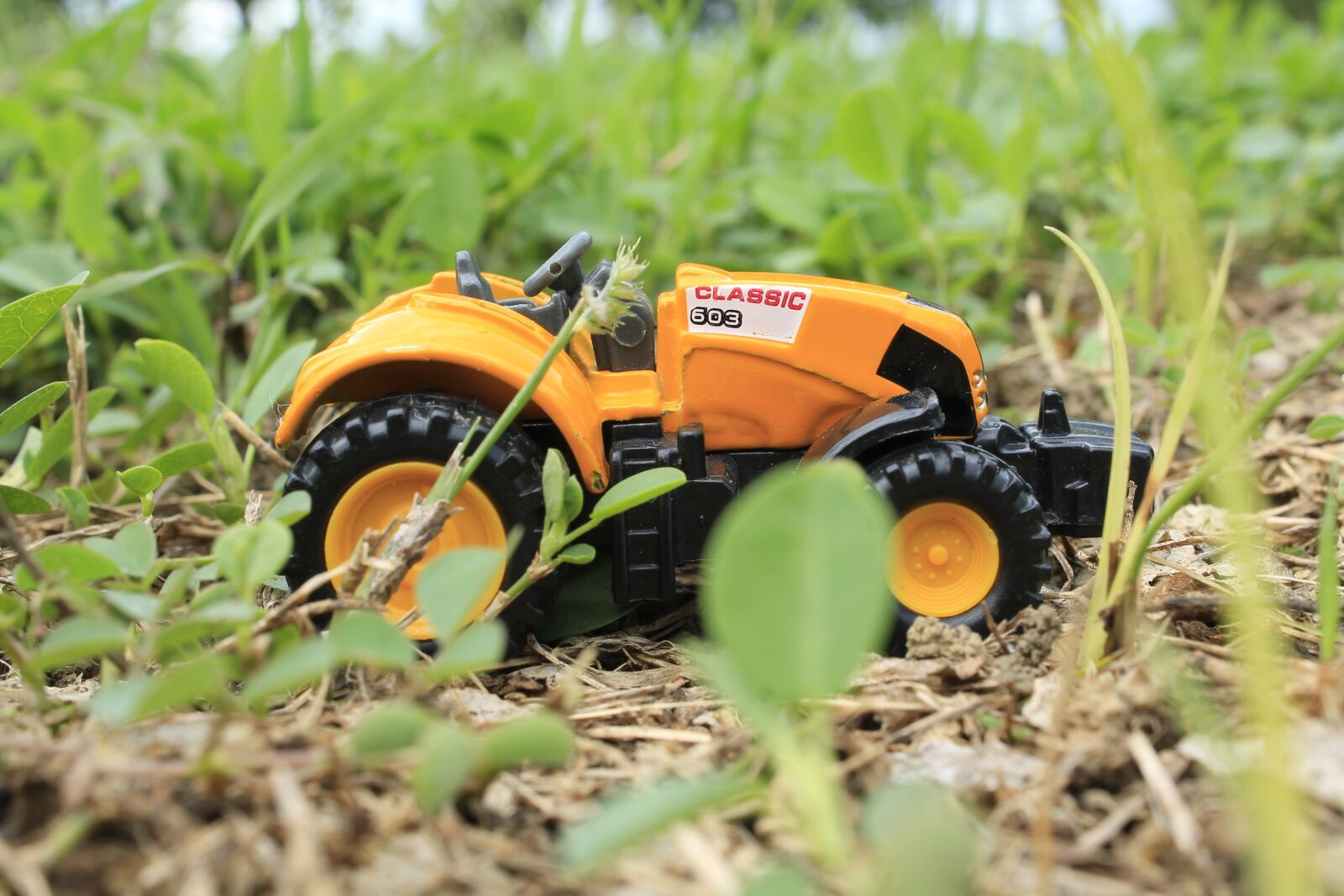 Canon EOS 1100D (EOS Rebel T3 / EOS Kiss X50) sample photo. Tractor, toy, construction photography
