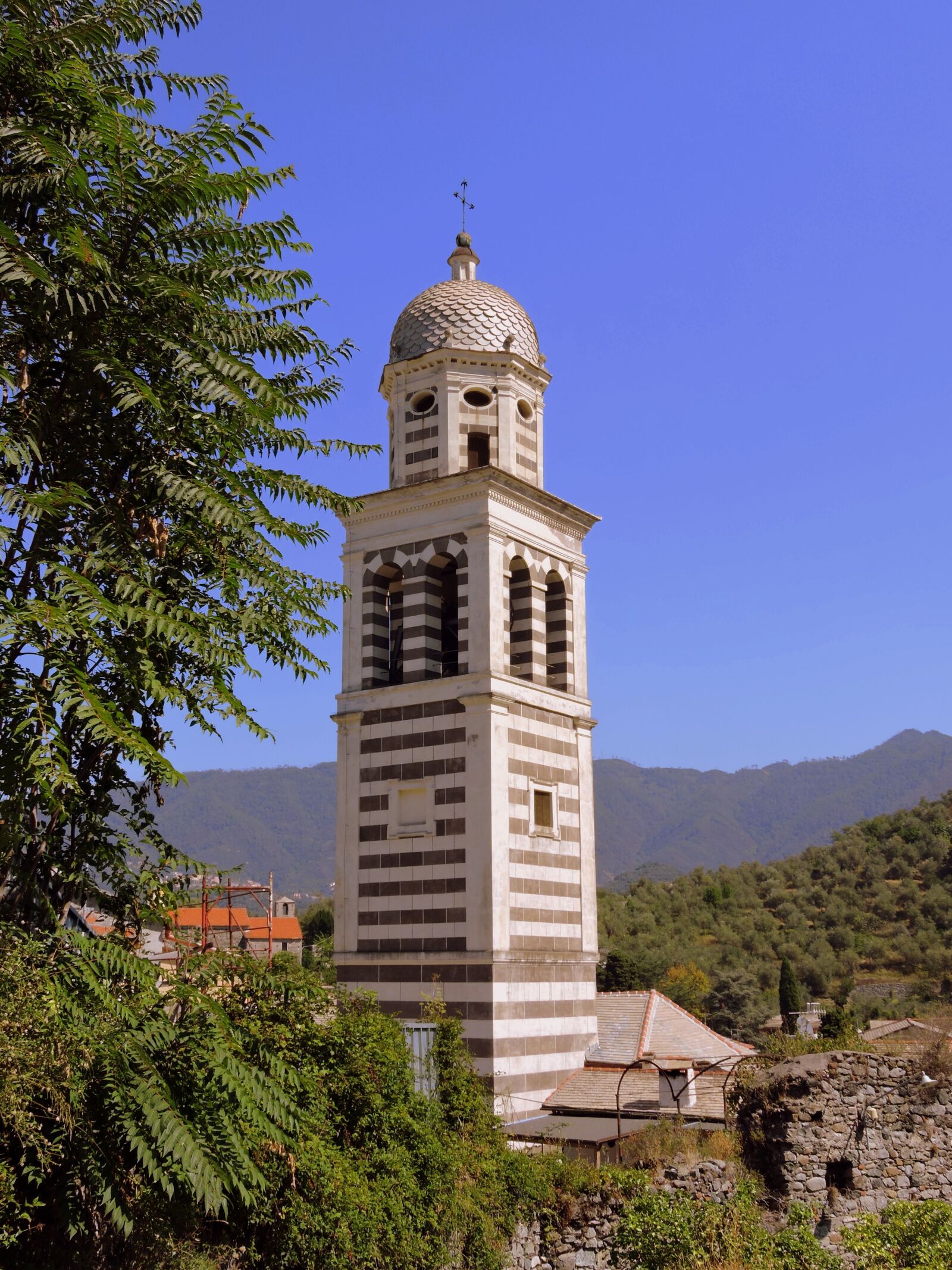 Nikon Coolpix P600 sample photo. Campanile, sky, green photography