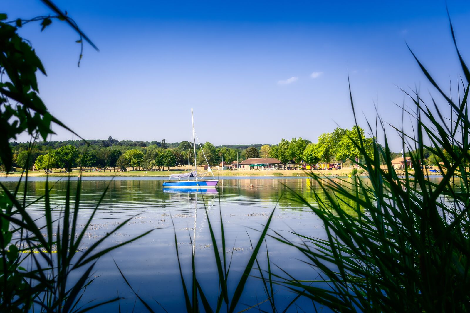 Nikon D3300 sample photo. Lake, boat, summer photography