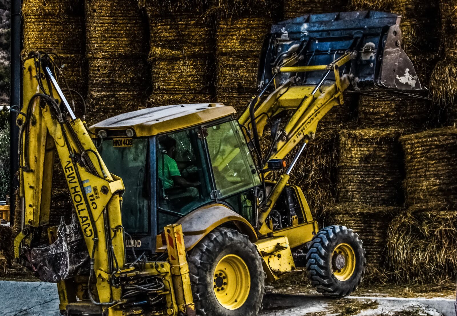 Canon PowerShot SX400 IS sample photo. Bulldozer, heavy machine, yellow photography