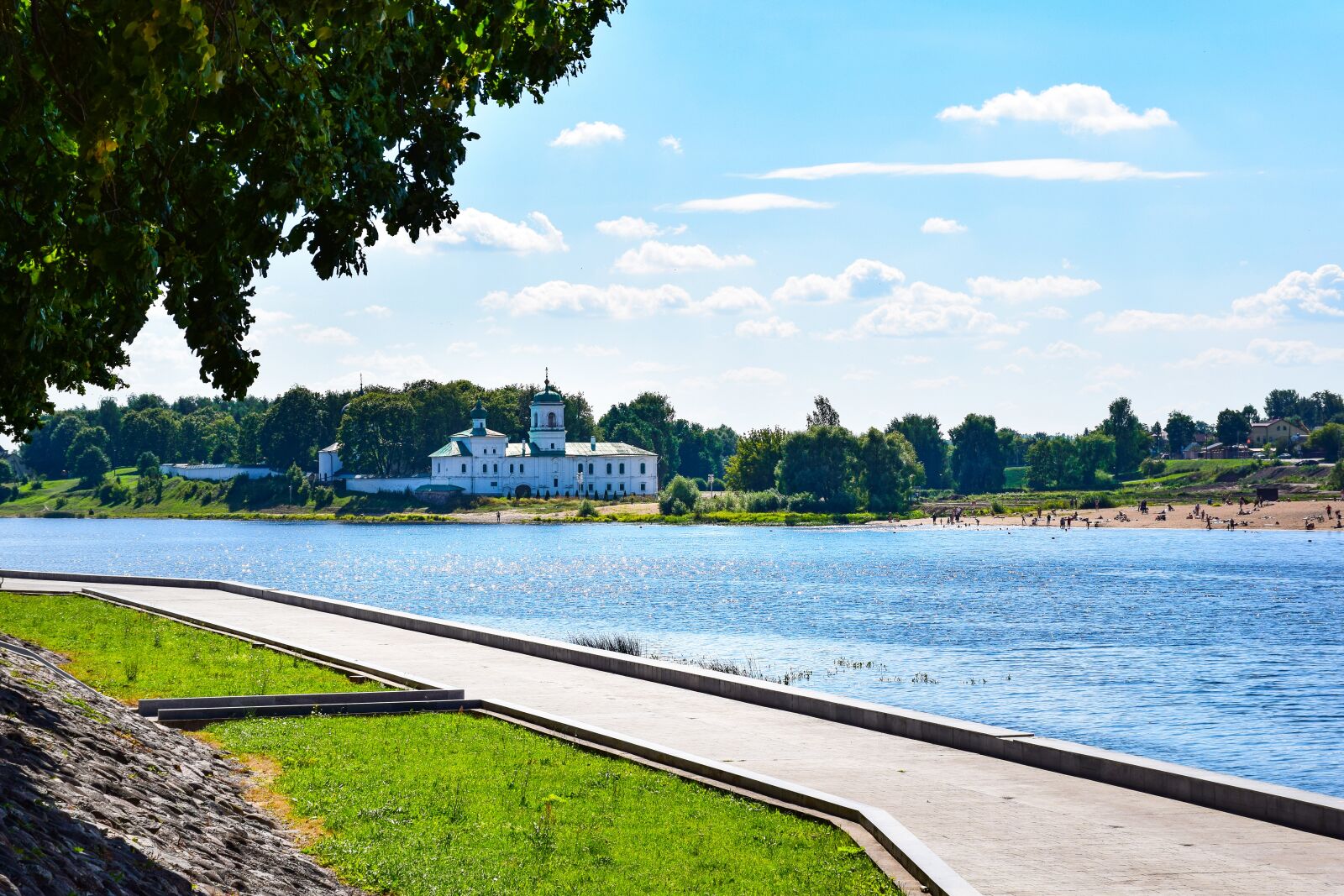 Nikon D5300 sample photo. River bank, river, church photography