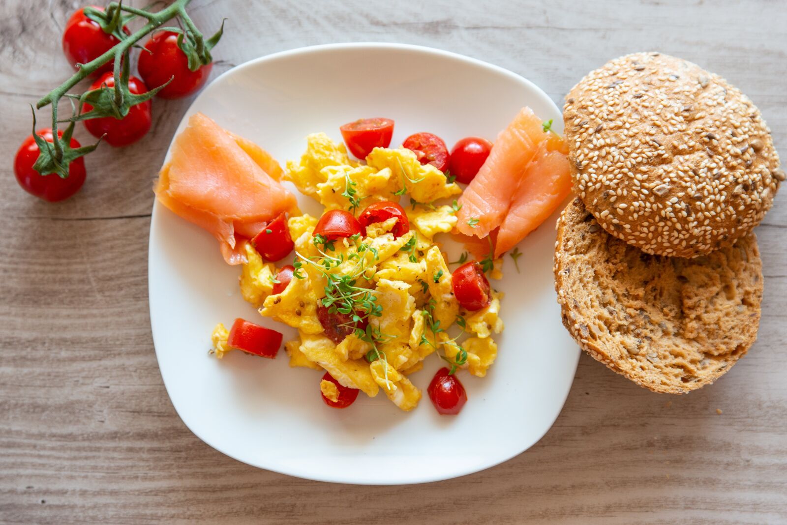 Nikon D800 sample photo. Brunch, egg, salmon photography