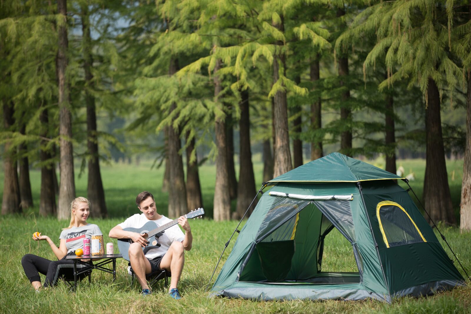 Canon EOS 5D Mark III sample photo. Tent, tree, man photography