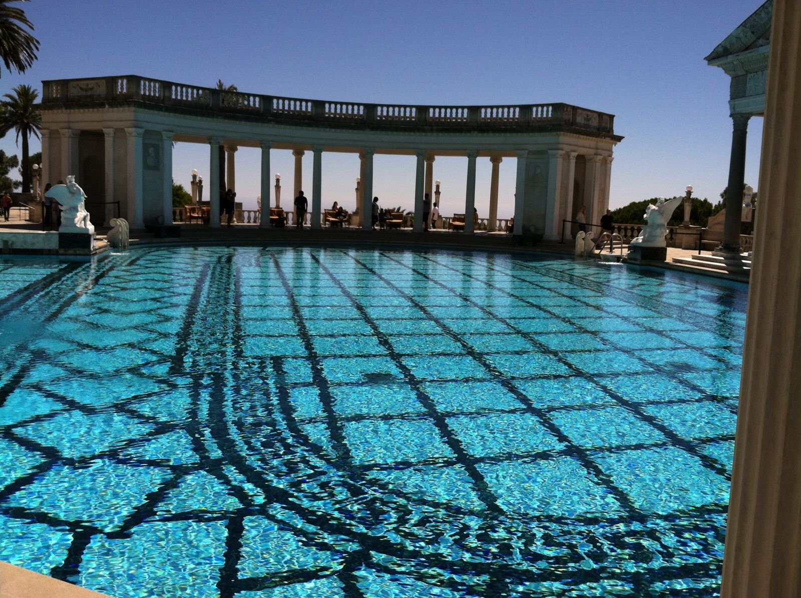 Apple iPhone 4 sample photo. Hearst castle, pool, swimming photography