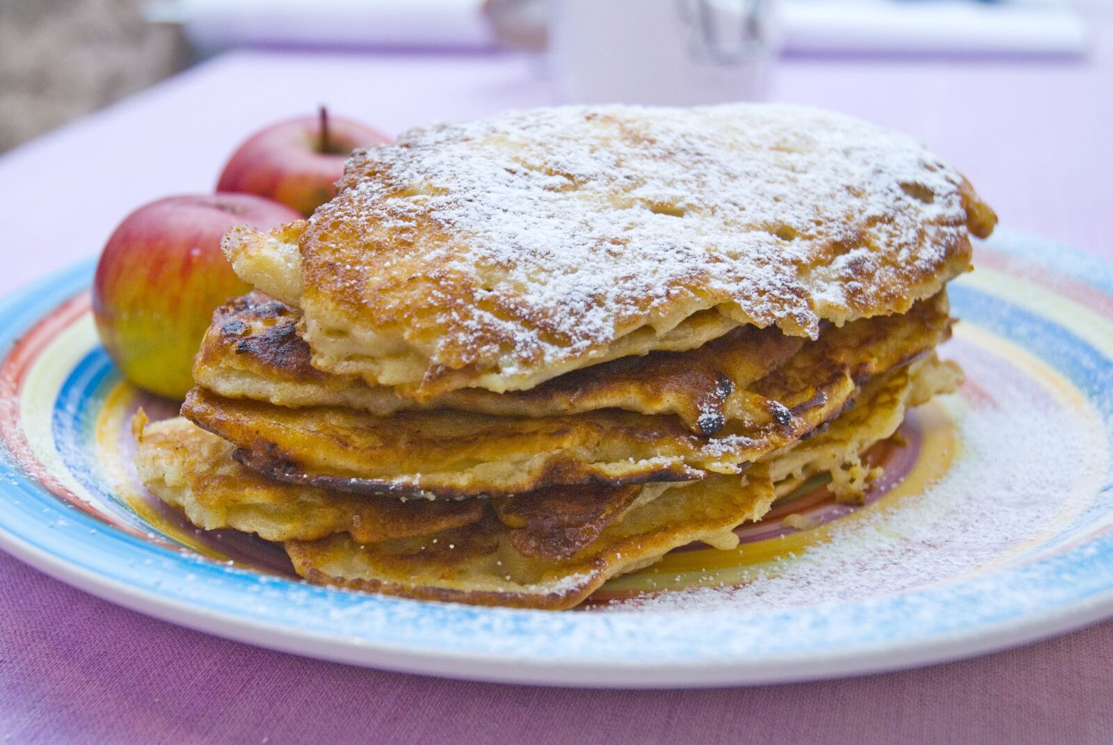 Nikon D80 sample photo. Apples, bread, breakfast, cake photography