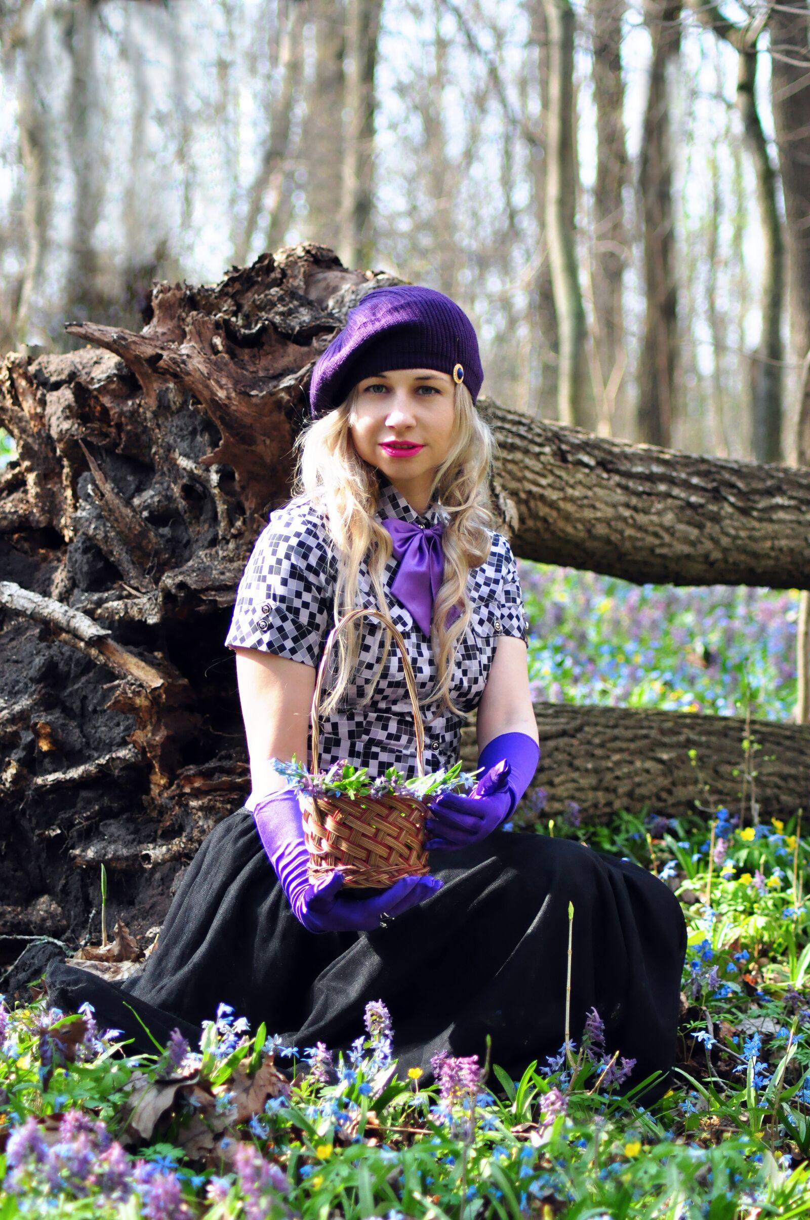 Nikon D90 sample photo. Forest, woman, spring photography