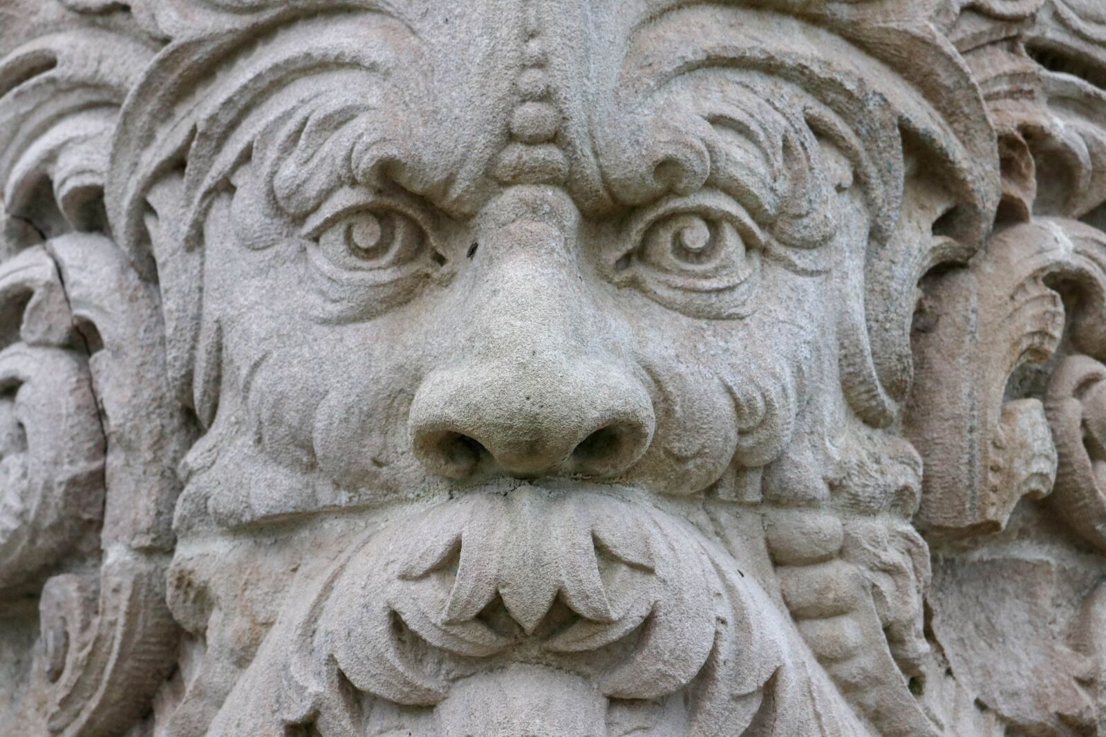 Canon EF-S 55-250mm F4-5.6 IS STM sample photo. Face, statue, mystical photography