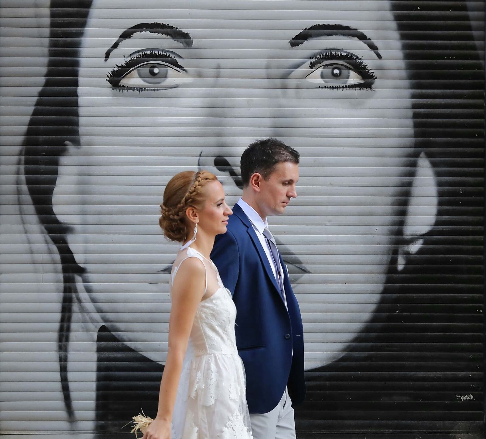 Canon EOS 5D Mark III sample photo. Graffiti, portrait, groom, wedding photography