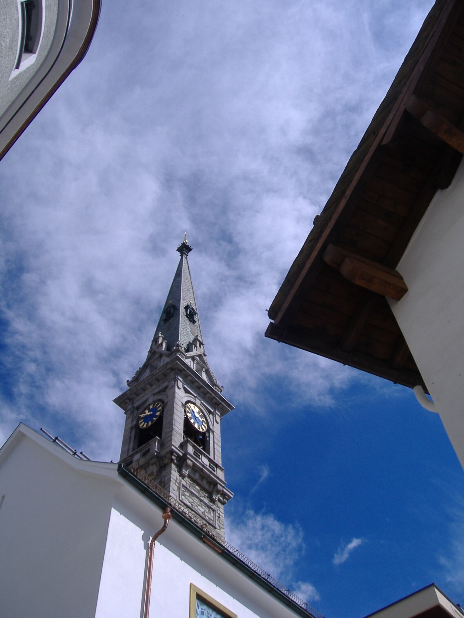 Fujifilm FinePix A345 sample photo. Saint moritz, switzerland, church photography
