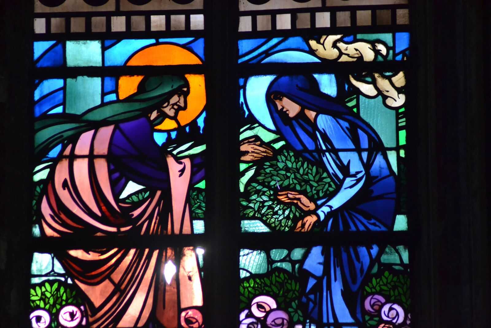 Nikon D3100 sample photo. Stained glass, window, church photography