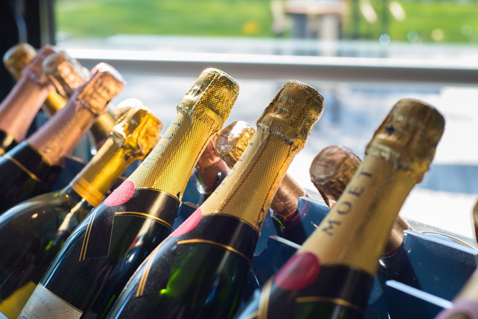 Nikon D610 sample photo. Champagne, bottles, wine photography