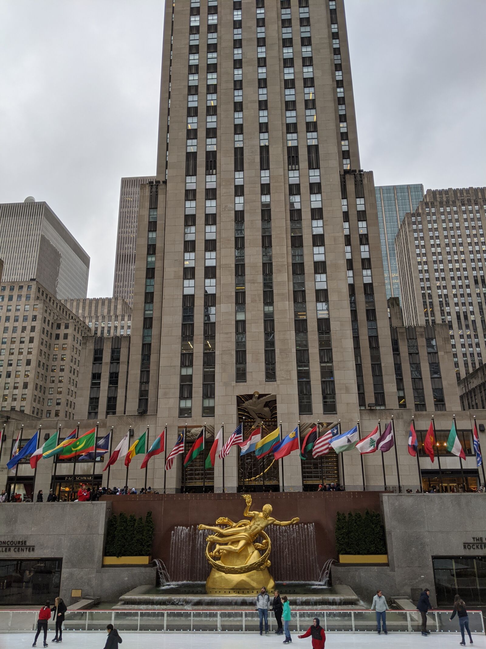 Google Pixel 3 sample photo. Rockefeller plaza, building, new photography