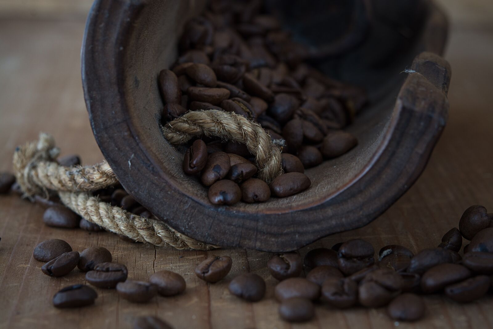 Nikon D7100 sample photo. Coffee, coffee beans, roasted photography