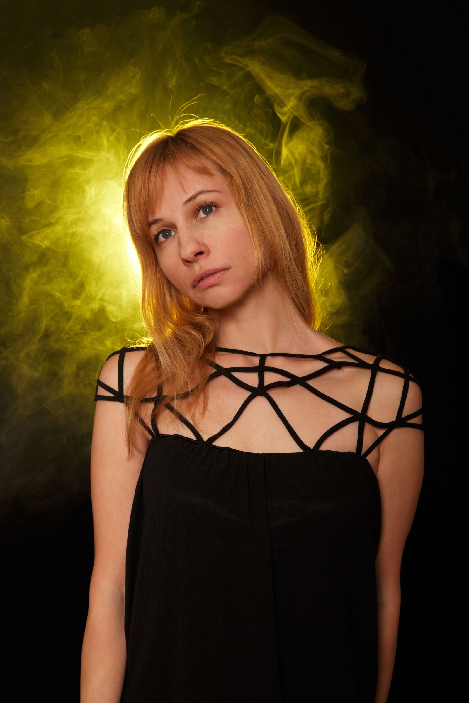 Canon EF 24-70mm F2.8L II USM sample photo. Portrait, girl, smoke photography