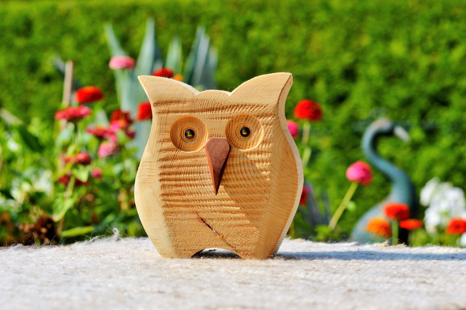 Nikon D3200 sample photo. Owl, wood owl, deco photography
