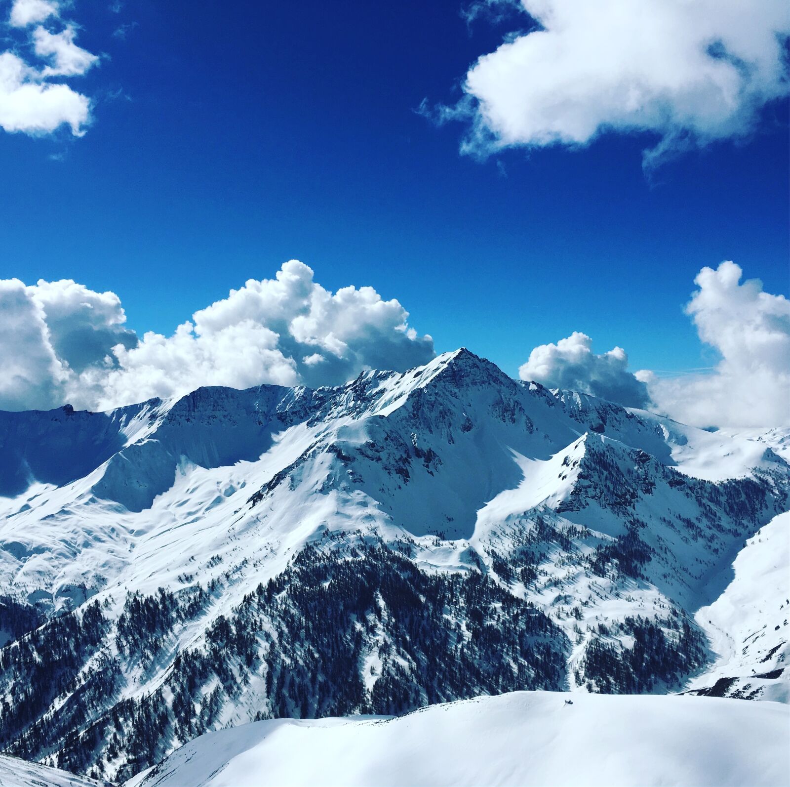 Apple iPhone 6s sample photo. Snow, mountain, top photography