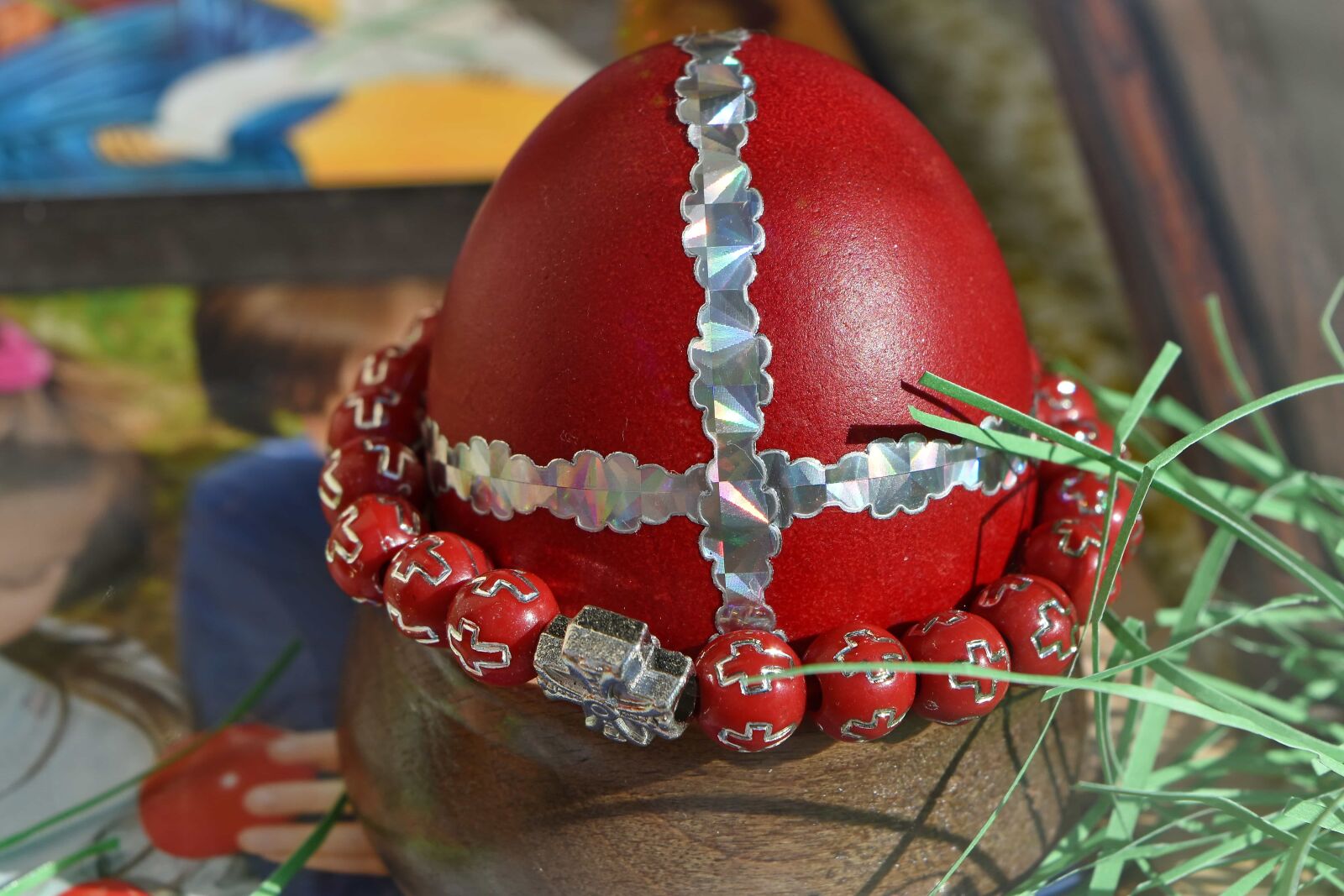 Nikon D5500 sample photo. Christianity, cross, easter, egg photography