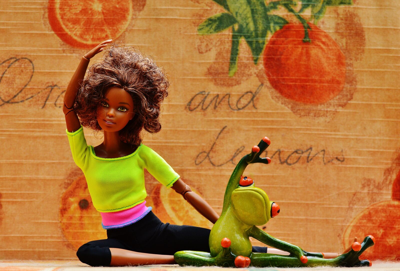 Nikon D3200 sample photo. Barbie, frog, gymnastics photography