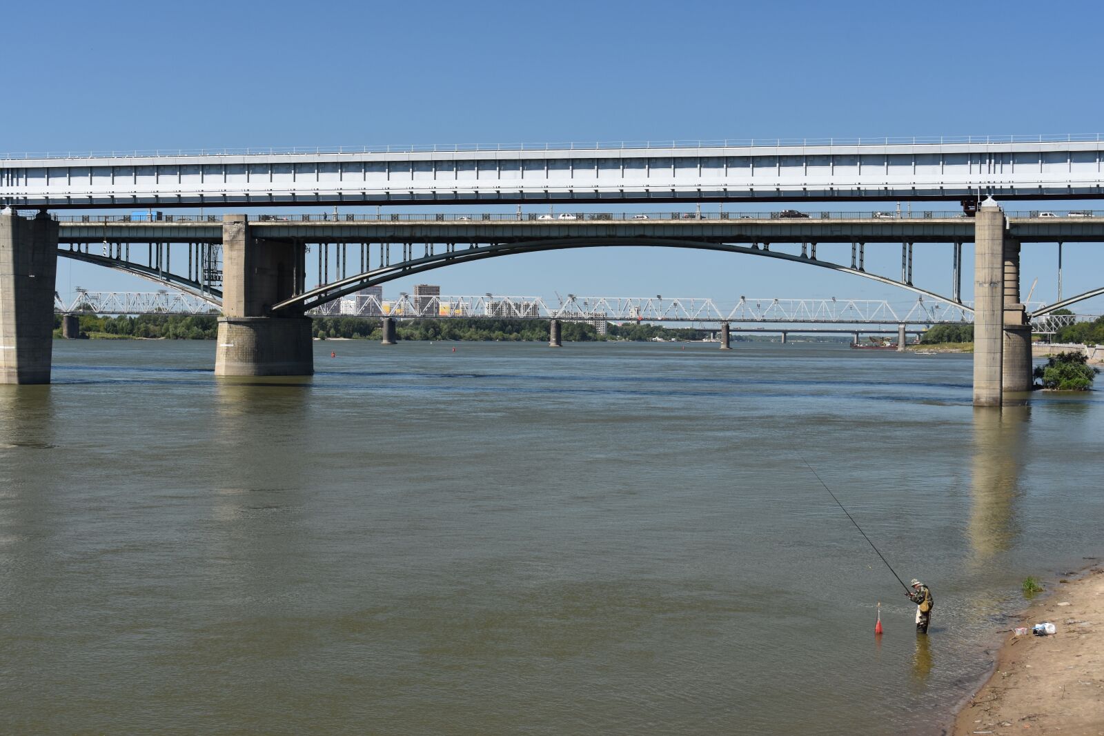 Nikon D3400 sample photo. Novosibirsk, bridges, river photography