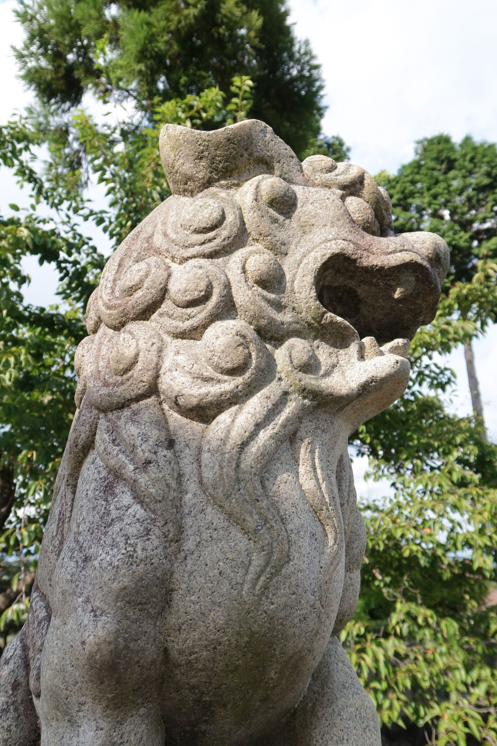 Canon PowerShot G7 X Mark II sample photo. Guardian dogs, stone statues photography