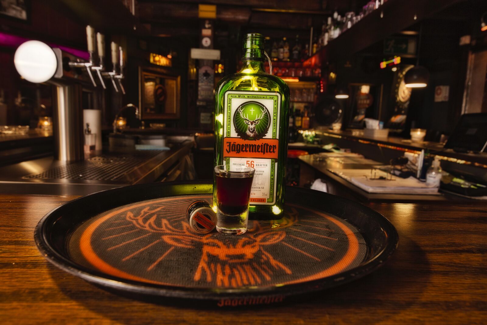 Canon EOS 5D Mark II sample photo. Jägermeister, highball, alcohol photography