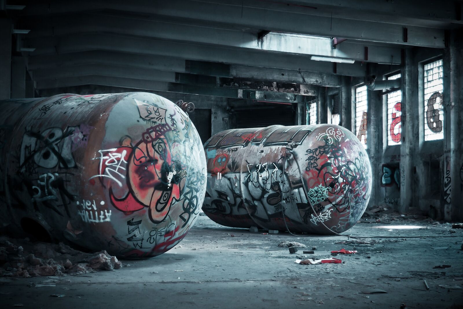Olympus OM-D E-M10 sample photo. Lost places, factory, old photography
