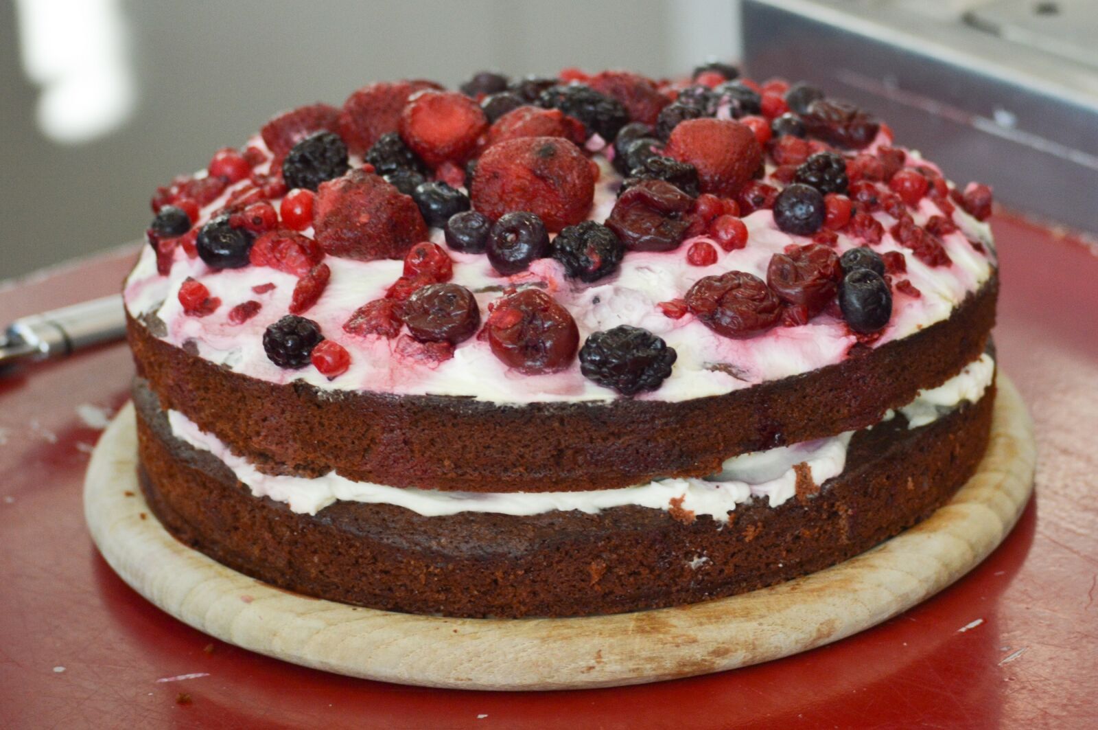 Nikon D3200 sample photo. Chocolate cake, dessert, mascarpone photography