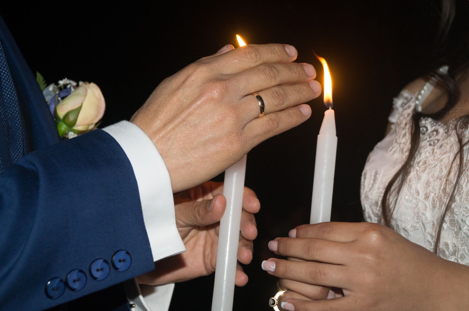 Sony SLT-A37 sample photo. Wedding, marriage, candles photography