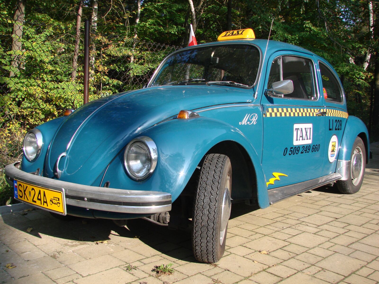 Sony DSC-H5 sample photo. Blue, vw, the beetle photography