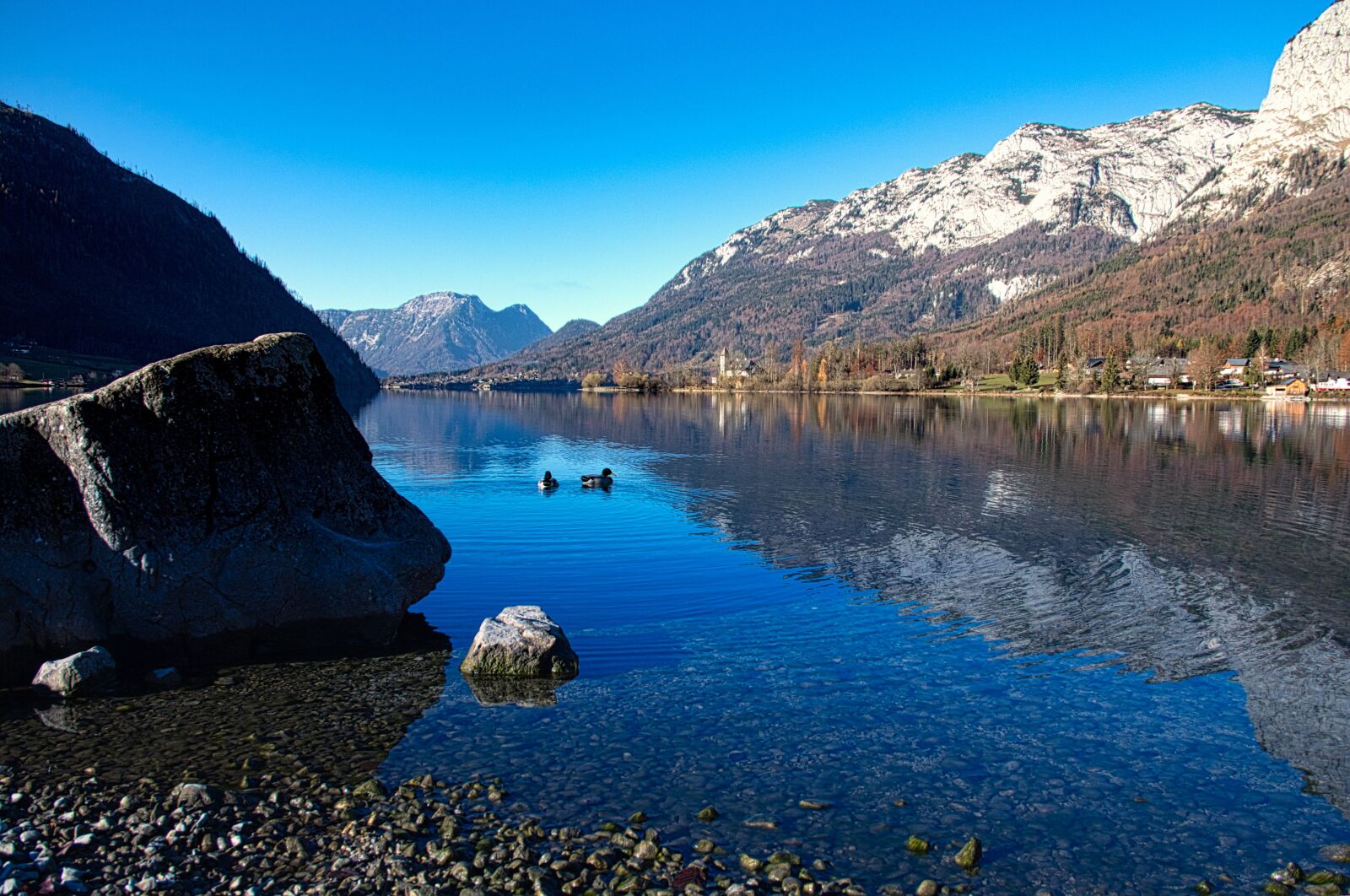 Canon EOS 700D (EOS Rebel T5i / EOS Kiss X7i) sample photo. Grundlsee, sky, stone photography