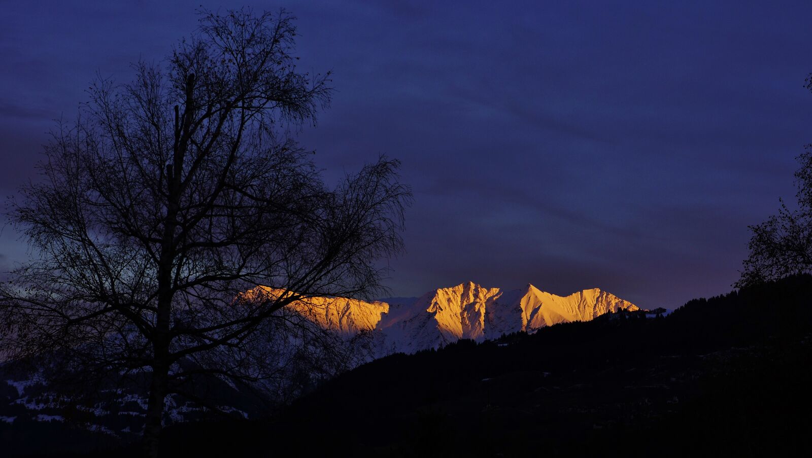 Sony Alpha NEX-7 sample photo. Glowing mountain, alpine, surselva photography