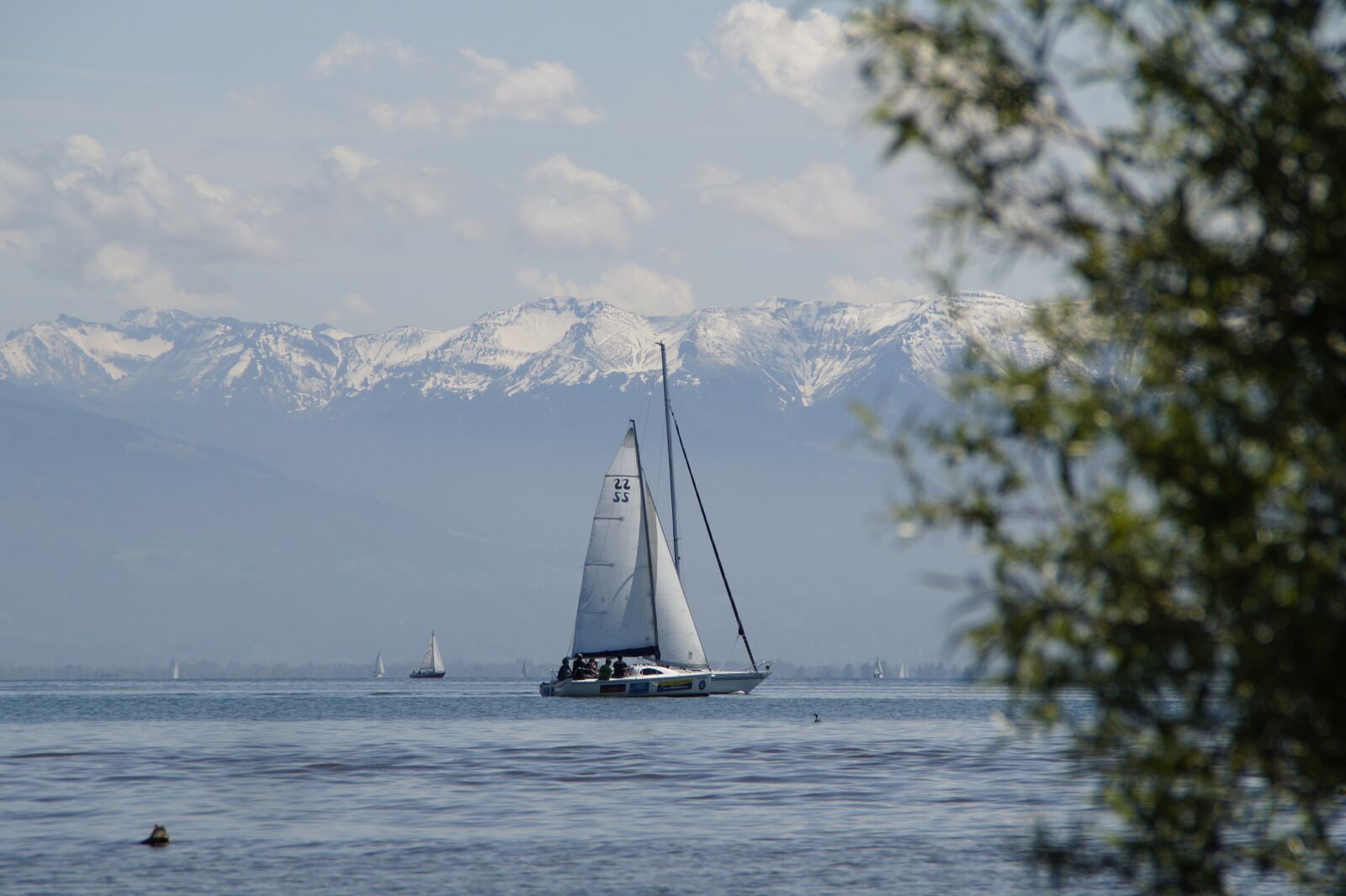 Sony SLT-A58 sample photo. Sailing ships, lake constance photography